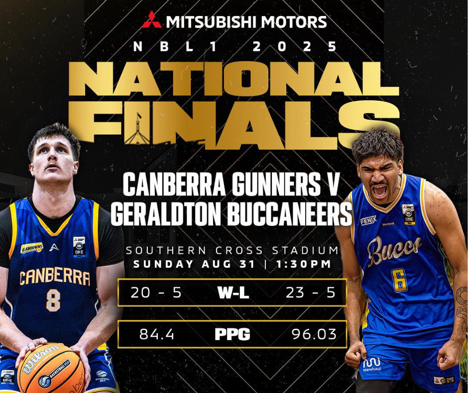 Poster: Gunners Go for Glory – NBL1 National Championship Final