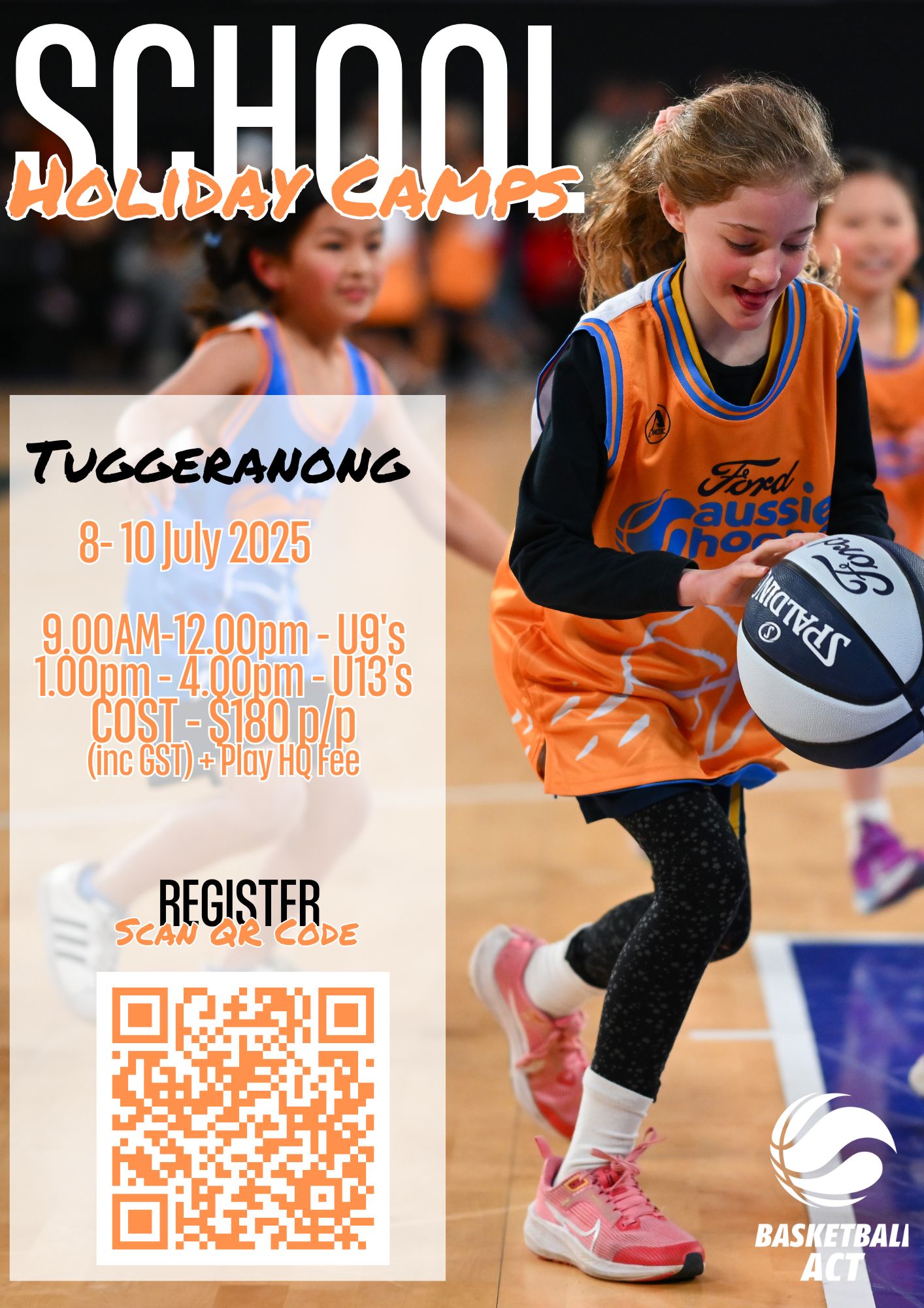 Poster: Register now for BACT's Holiday Camp in July 2025!