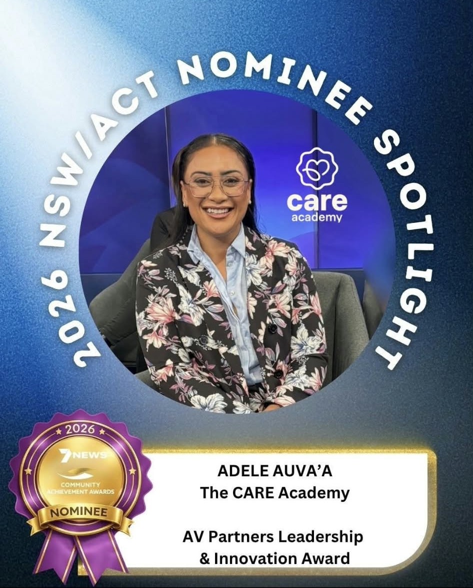 Adele Auva'a, 2026 NSW/ACT Nominee Spotlight, 7NEWS Community Achievement Awards: The CARE Academy, AV Partners Leadership and Innovation Award